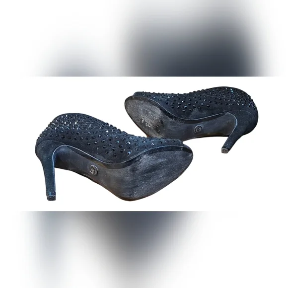 MICHAEL Michael Kors - Dani Open Peep Toe Crystal Bootie 4" High Heel Spiked - Picture 6 of 11